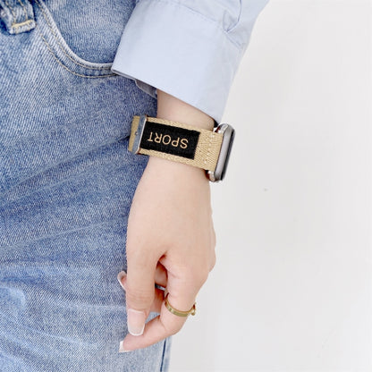 Nylon Watch Band For Apple Watch Series 9&8&7 41mm / SE 3&SE 2&6&SE&5&4 40mm / 3&2&1 38mm(Blue) by bashfashion