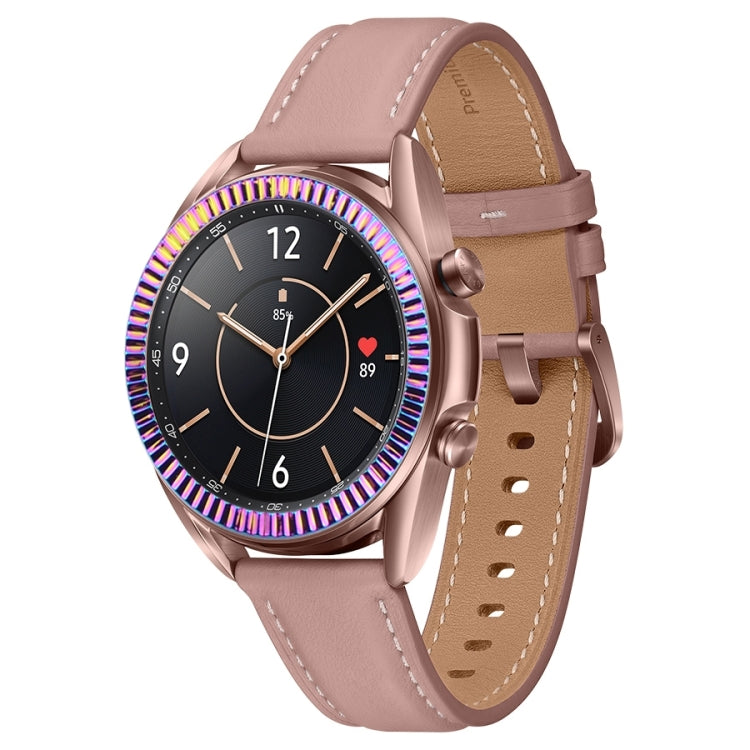 For Samsung Galaxy Watch 3 41mm Smart Watch Wave Texture Bezel Ring(Colorful) by ENKAY