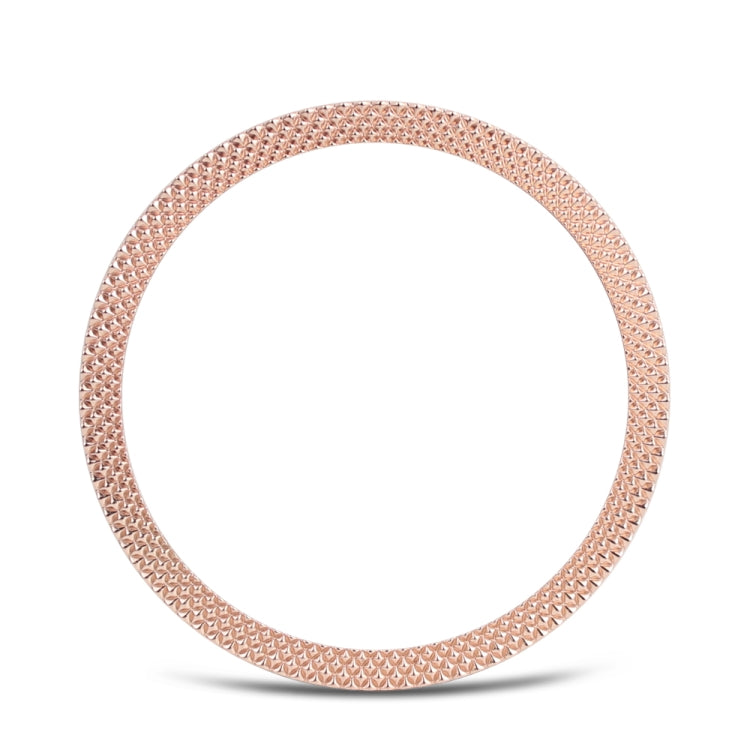 For Samsung Galaxy Watch 3 45mm Smart Watch Rhombus Texture Bezel Ring(Rose Gold) by ENKAY