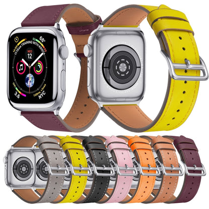 Small Waist Leather Watch Band For Apple Watch Series 9&8&7 41mm / SE 3&SE 2&6&SE&5&4 40mm / 3&2&1 38mm(Pink) by bashfashion