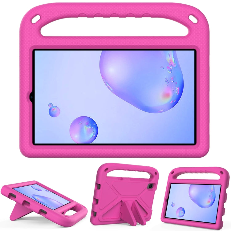 For Samsung Galaxy Tab A 8.4 2020 SM-T307U Handle Portable EVA Shockproof Anti Falling Protective Case with Triangle Holder(Rose Red) by bashfashion
