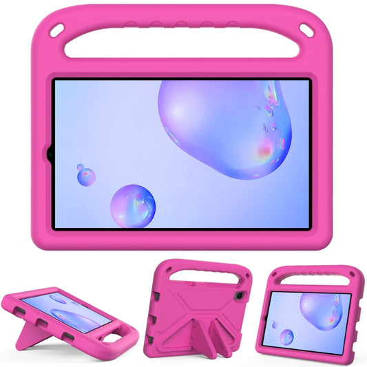 For Samsung Galaxy Tab A 8.4 2020 SM-T307U Handle Portable EVA Shockproof Anti Falling Protective Case with Triangle Holder(Rose Red) by bashfashion