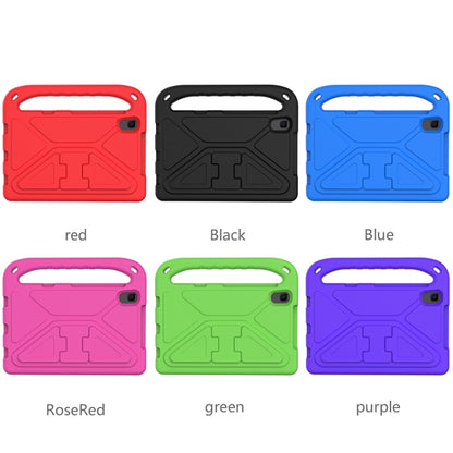 For Samsung Galaxy Tab A 8.4 2020 SM-T307U Handle Portable EVA Shockproof Anti Falling Protective Case with Triangle Holder(Rose Red) by bashfashion