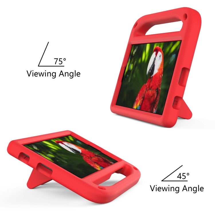 For Samsung Galaxy Tab A7 Lite 8.7 SM-T220 / SM-T225 Handle Portable EVA Shockproof Anti Falling Protective Case with Triangle Holder(Red) by bashfashion