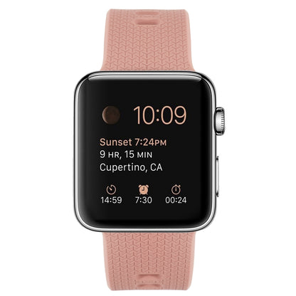 Silicone Watch Band For Apple Watch Ultra 49mm&Watch Ultra 2 49mm / Series 9&8&7 45mm / SE 3&SE 2&6&SE&5&4 44mm / 3&2&1 42mm(Retro Rose) by bashfashion