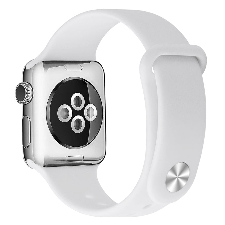 Silicone Watch Band For Apple Watch Ultra 49mm&Watch Ultra 2 49mm / Series 9&8&7 45mm / SE 3&SE 2&6&SE&5&4 44mm / 3&2&1 42mm(White) by bashfashion