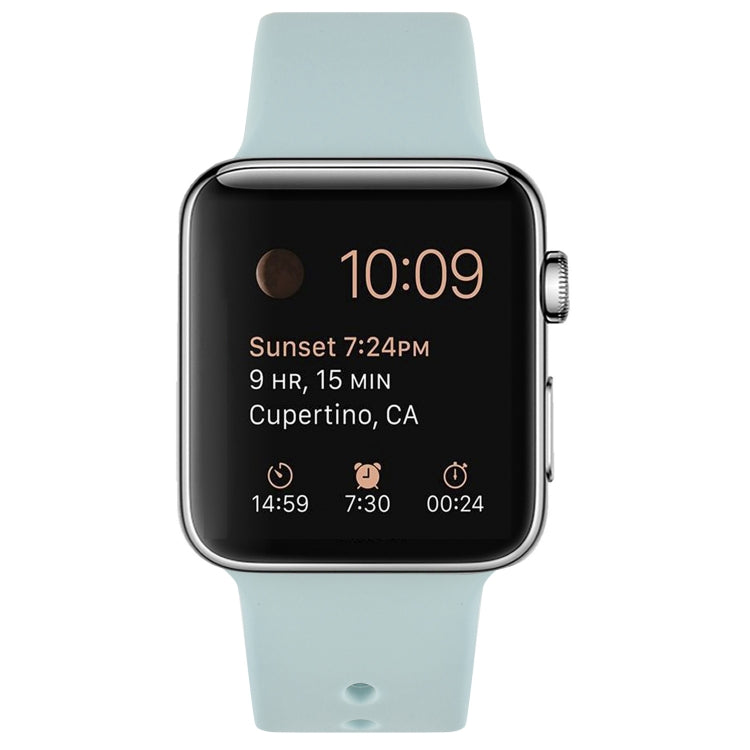 Silicone Watch Band For Apple Watch Ultra 49mm&Watch Ultra 2 49mm / Series 9&8&7 45mm / SE 3&SE 2&6&SE&5&4 44mm / 3&2&1 42mm(Emerald Green) by bashfashion