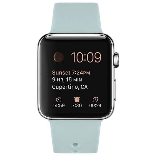 Silicone Watch Band For Apple Watch Ultra 49mm&Watch Ultra 2 49mm / Series 9&8&7 45mm / SE 3&SE 2&6&SE&5&4 44mm / 3&2&1 42mm(Emerald Green) by bashfashion