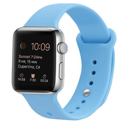 Silicone Watch Band For Apple Watch Ultra 49mm&Watch Ultra 2 49mm / Series 9&8&7 45mm / SE 3&SE 2&6&SE&5&4 44mm / 3&2&1 42mm(Blue) by bashfashion