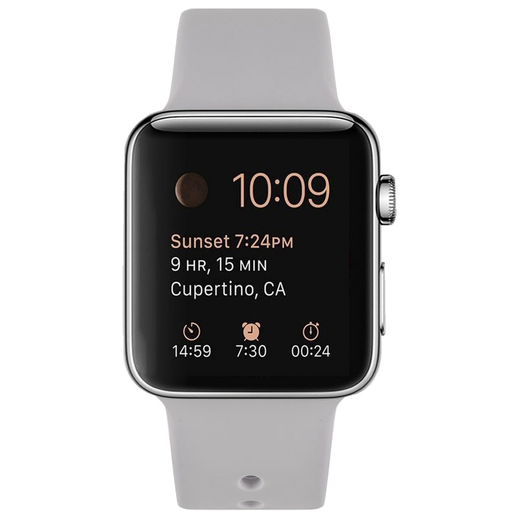 Silicone Watch Band For Apple Watch Ultra 49mm&Watch Ultra 2 49mm / Series 9&8&7 45mm / SE 3&SE 2&6&SE&5&4 44mm / 3&2&1 42mm(Lavender Purple) by bashfashion