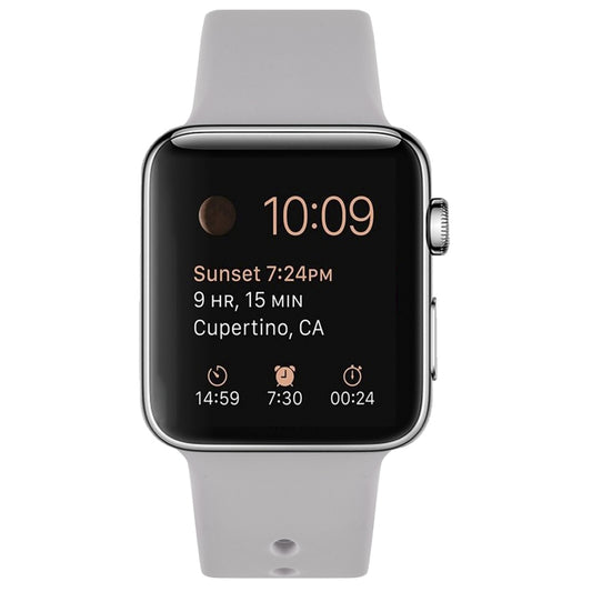 Silicone Watch Band For Apple Watch Ultra 49mm&Watch Ultra 2 49mm / Series 9&8&7 45mm / SE 3&SE 2&6&SE&5&4 44mm / 3&2&1 42mm(Lavender Purple) by bashfashion