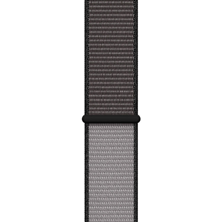 For Apple Watch Series 7 41mm / 6 & SE & 5 & 4 40mm / 3 & 2 & 1 38mm Color Matching Nylon Watch Band(Black + Grey) by bashfashion