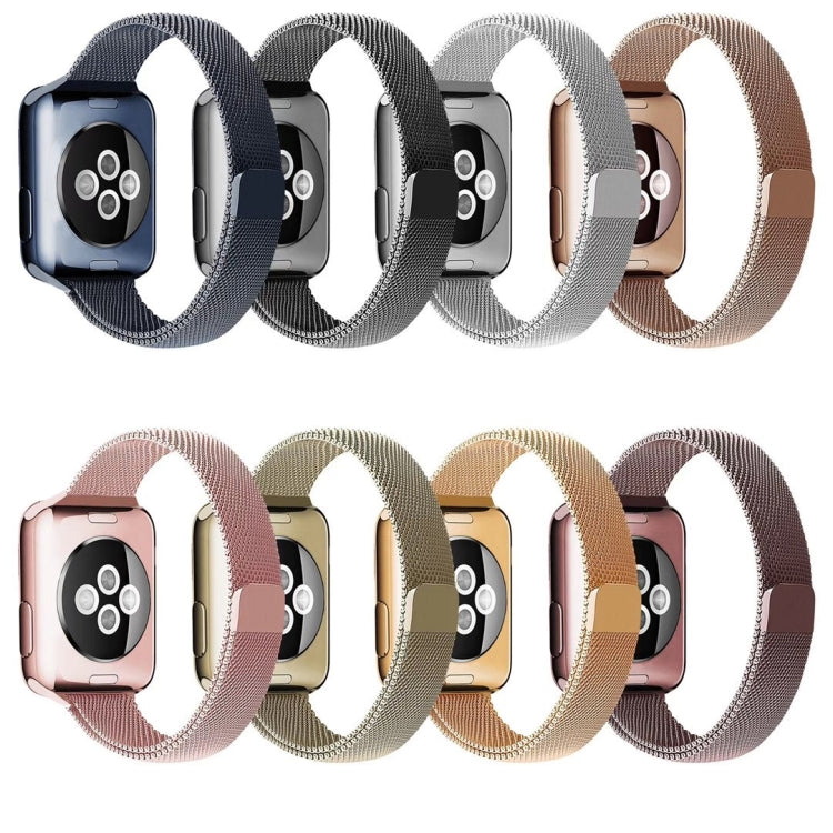 Milan Loopback Small Waist Watch Band For Apple Watch Ultra 49mm&Watch Ultra 2 49mm / Series 9&8&7 45mm / SE 3&SE 2&6&SE&5&4 44mm / 3&2&1 42mm(Rose Gold) by bashfashion