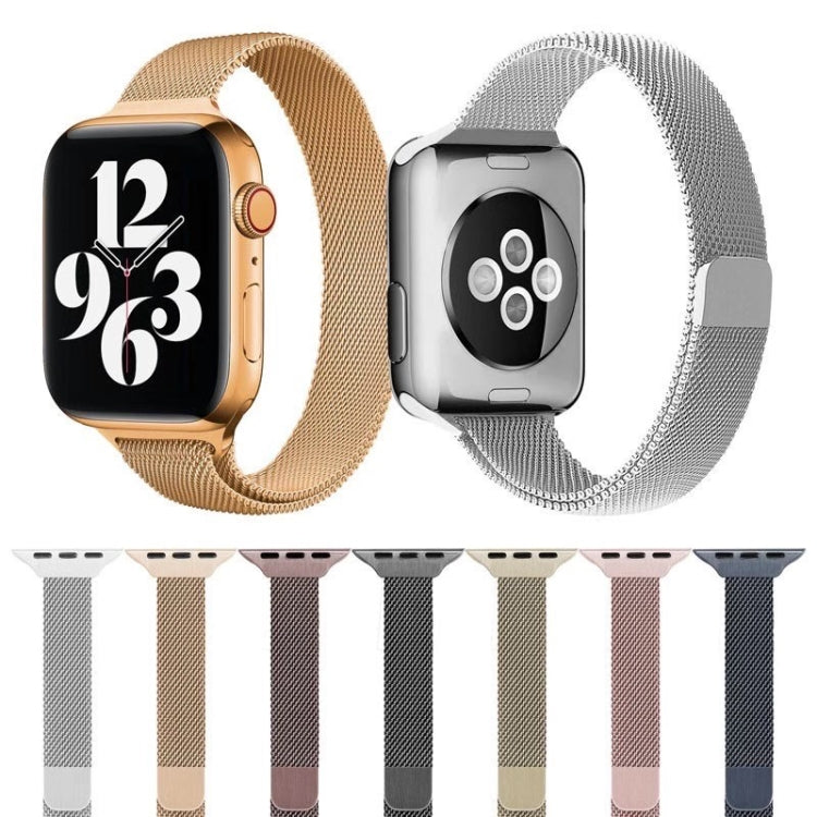 Milan Loopback Small Waist Watch Band For Apple Watch Ultra 49mm&Watch Ultra 2 49mm / Series 9&8&7 45mm / SE 3&SE 2&6&SE&5&4 44mm / 3&2&1 42mm(Vintage Gold) by bashfashion