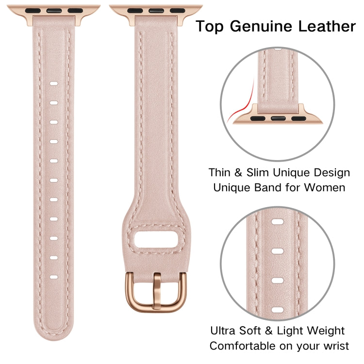 Women Starry Sky Style Leather Watch Band For Apple Watch Series 9&8&7 41mm / SE 3&SE 2&6&SE&5&4 40mm / 3&2&1 38mm(Pink Sand) by bashfashion