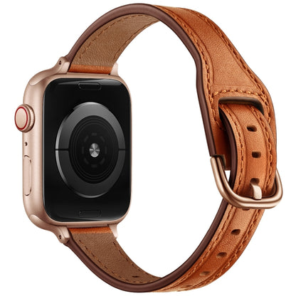 Women Starry Sky Style Leather Watch Band For Apple Watch Ultra 49mm&Watch Ultra 2 49mm / Series 9&8&7 45mm / SE 3&SE 2&6&SE&5&4 44mm / 3&2&1 42mm(Brown Rose Gold Buckle) by bashfashion