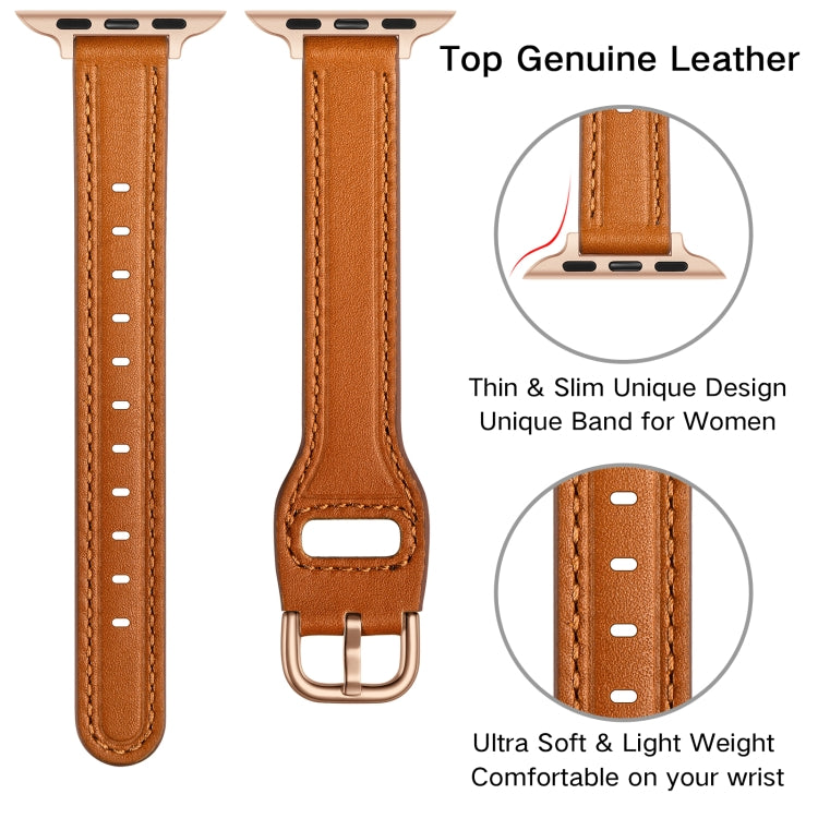Women Starry Sky Style Leather Watch Band For Apple Watch Ultra 49mm&Watch Ultra 2 49mm / Series 9&8&7 45mm / SE 3&SE 2&6&SE&5&4 44mm / 3&2&1 42mm(Brown Rose Gold Buckle) by bashfashion