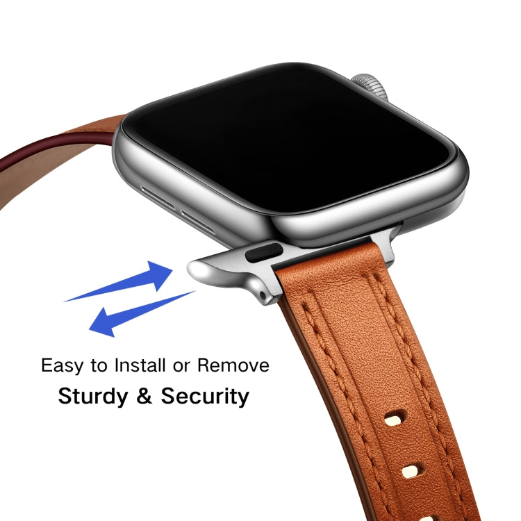 Women Starry Sky Style Leather Watch Band For Apple Watch Ultra 49mm&Watch Ultra 2 49mm / Series 9&8&7 45mm / SE 3&SE 2&6&SE&5&4 44mm / 3&2&1 42mm(Brown Silver Buckle) by bashfashion