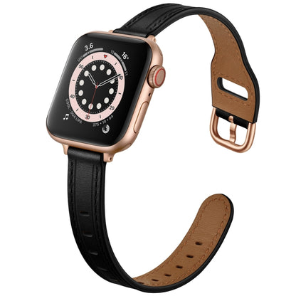 Women Starry Sky Style Leather Watch Band For Apple Watch Ultra 49mm&Watch Ultra 2 49mm / Series 9&8&7 45mm / SE 3&SE 2&6&SE&5&4 44mm / 3&2&1 42mm(Black Rose Gold Buckle) by bashfashion