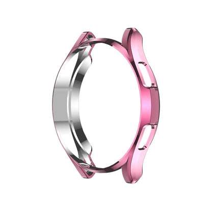 For Samsung Galaxy Watch4 Classic 42mm Electroplating Hollow Half-pack TPU Protective Case(Rose Pink) by ENKAY