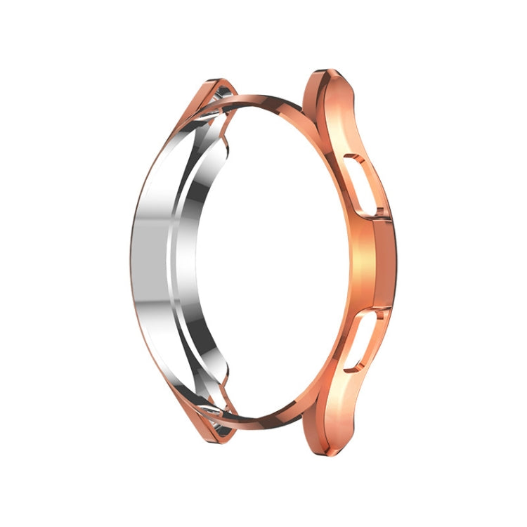 For Samsung Galaxy Watch4 Classic 42mm Electroplating Hollow Half-pack TPU Protective Case(Rose Gold) by ENKAY