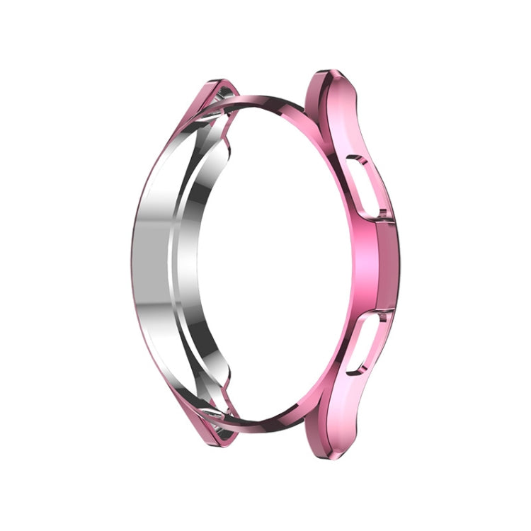 For Samsung Galaxy Watch4 Classic 46mm Electroplating Hollow Half-pack TPU Protective Case(Rose Pink) by ENKAY