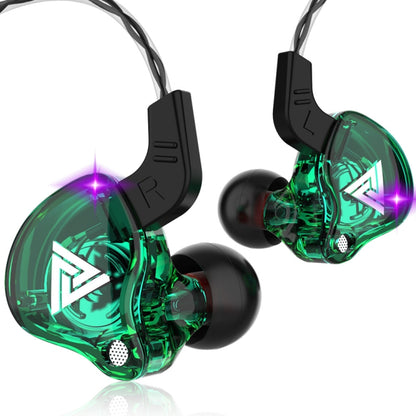 QKZ AK6 3.5mm In-Ear Wired Subwoofer Sports Earphone, Cable Length: About 1.2m(Green) by QKZ