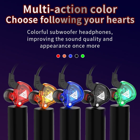 QKZ AK6 3.5mm In-Ear Wired Subwoofer Sports Earphone, Cable Length: About 1.2m(Black) by QKZ