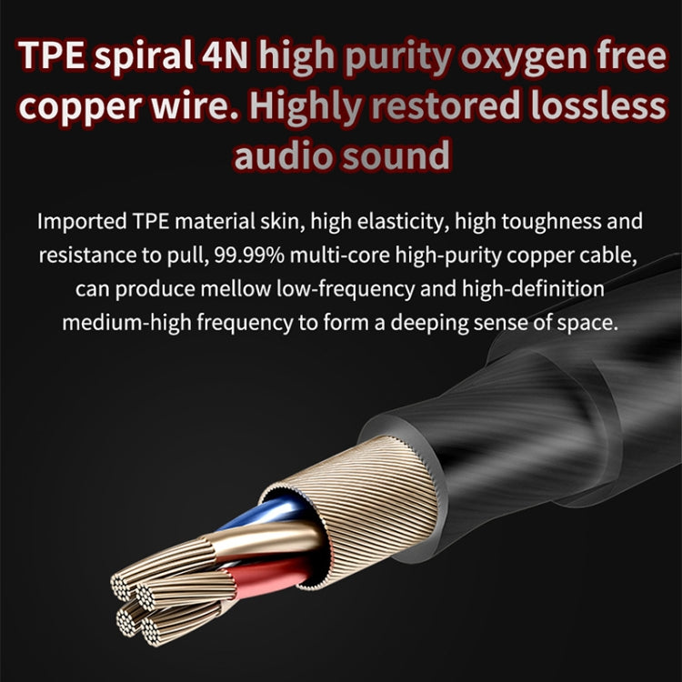 QKZ AK6 3.5mm In-Ear Wired Subwoofer Sports Earphone, Cable Length: About 1.2m(Red) by QKZ