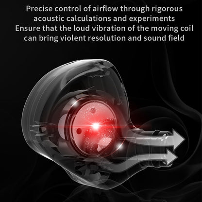 QKZ AK6 3.5mm In-Ear Wired Subwoofer Sports Earphone, Cable Length: About 1.2m(Transparent White) by QKZ