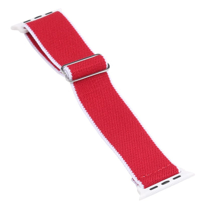 High Elastic Nylon Watch Band For Apple Watch Series 9&8&7 41mm / SE 3&SE 2&6&SE&5&4 40mm / 3&2&1 38mm(China) by bashfashion
