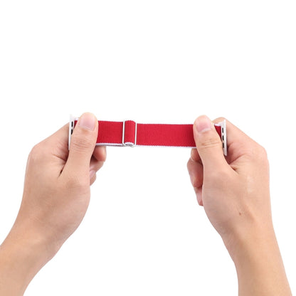 High Elastic Nylon Watch Band For Apple Watch Series 9&8&7 41mm / SE 3&SE 2&6&SE&5&4 40mm / 3&2&1 38mm(China) by bashfashion