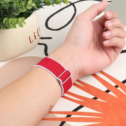 High Elastic Nylon Watch Band For Apple Watch Series 9&8&7 41mm / SE 3&SE 2&6&SE&5&4 40mm / 3&2&1 38mm(China) by bashfashion