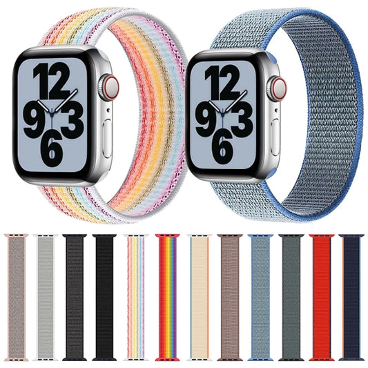 Single Lap Nylon Watch Band, Size: XS 135mm For Apple Watch Ultra 49mm&Watch Ultra 2 49mm / Series 9&8&7 45mm / SE 3&SE 2&6&SE&5&4 44mm / 3&2&1 42mm(Dark Navy Blue) by bashfashion