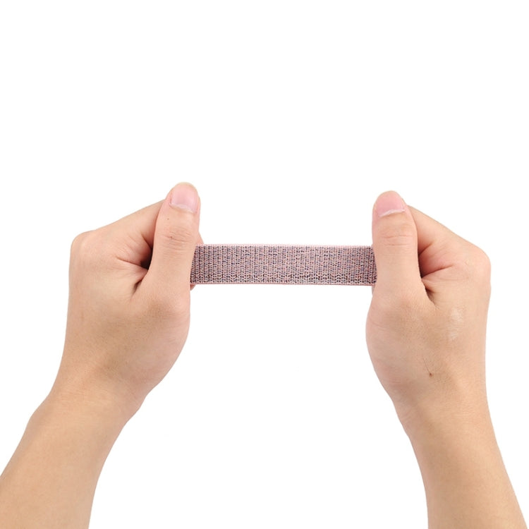 Single Lap Nylon Watch Band, Size: M 155mm For Apple Watch Ultra 49mm&Watch Ultra 2 49mm / Series 9&8&7 45mm / SE 3&SE 2&6&SE&5&4 44mm / 3&2&1 42mm(Smoky Purple) by bashfashion