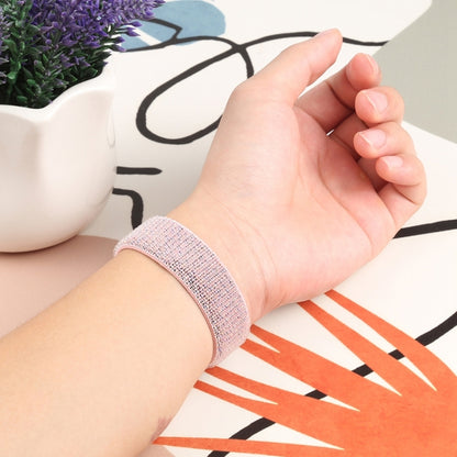 Single Lap Nylon Watch Band, Size: M 155mm For Apple Watch Ultra 49mm&Watch Ultra 2 49mm / Series 9&8&7 45mm / SE 3&SE 2&6&SE&5&4 44mm / 3&2&1 42mm(Smoky Purple) by bashfashion