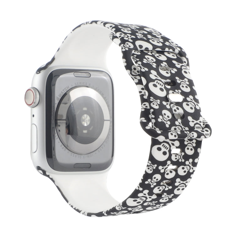 8-buckle Printed Strap Watch Band For Apple Watch Ultra 49mm&Watch Ultra 2 49mm / Series 9&8&7 45mm / SE 3&SE 2&6&SE&5&4 44mm / 3&2&1 42mm(Lace) by bashfashion