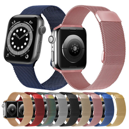 Double Section Milanese Magnetic Elasticity Strap Watch Band For Apple Watch Ultra 49mm&Watch Ultra 2 49mm / Series 9&8&7 45mm / SE 3&SE 2&6&SE&5&4 44mm / 3&2&1 42mm(Black) by bashfashion