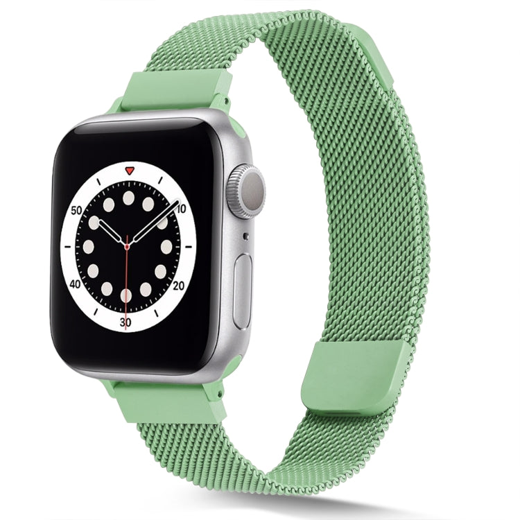 Small Waist Dual Section Milan Watch Band For Apple Watch Ultra 49mm&Watch Ultra 2 49mm / Series 9&8&7 45mm / SE 3&SE 2&6&SE&5&4 44mm / 3&2&1 42mm(Mint Green) by bashfashion