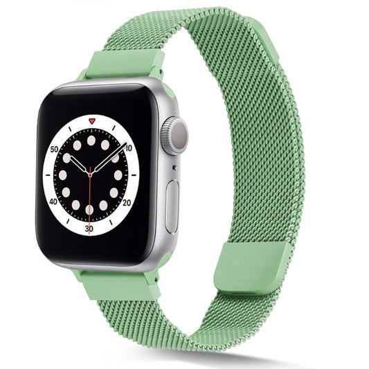 Small Waist Dual Section Milan Watch Band For Apple Watch Ultra 49mm&Watch Ultra 2 49mm / Series 9&8&7 45mm / SE 3&SE 2&6&SE&5&4 44mm / 3&2&1 42mm(Mint Green) by bashfashion