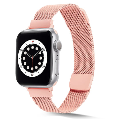 Small Waist Dual Section Milan Watch Band For Apple Watch Ultra 49mm&Watch Ultra 2 49mm / Series 9&8&7 45mm / SE 3&SE 2&6&SE&5&4 44mm / 3&2&1 42mm(Pink) by bashfashion