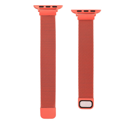 Small Waist Dual Section Milan Watch Band For Apple Watch Series 9&8&7 41mm / SE 3&SE 2&6&SE&5&4 40mm / 3&2&1 38mm(Orange) by bashfashion