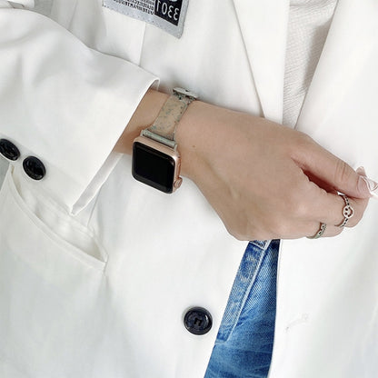 Small Waist Dual Section Milan Watch Band For Apple Watch Ultra 49mm&Watch Ultra 2 49mm / Series 9&8&7 45mm / SE 3&SE 2&6&SE&5&4 44mm / 3&2&1 42mm(Gold Yellow) by bashfashion