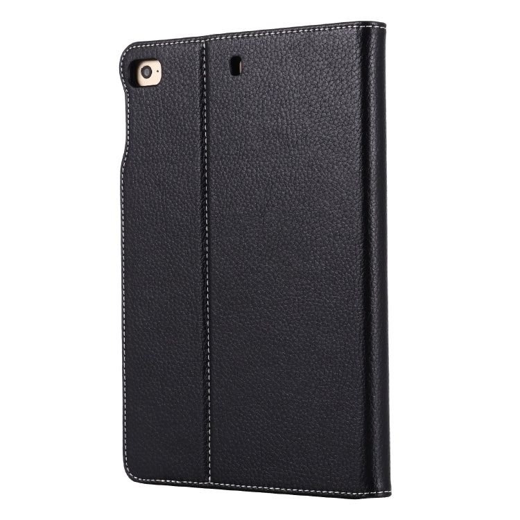 For iPad Mini 2019 & 4 & 3 & 2 & 1 GEBEI PU+TPU Horizontal Flip Protective Case with Holder & Card Slots(Black) by GEBEI