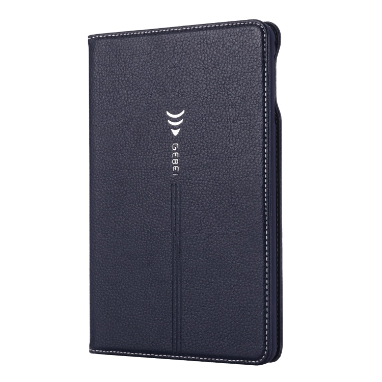 For iPad Mini 2019 & 4 & 3 & 2 & 1 GEBEI PU+TPU Horizontal Flip Protective Case with Holder & Card Slots(Blue) by GEBEI