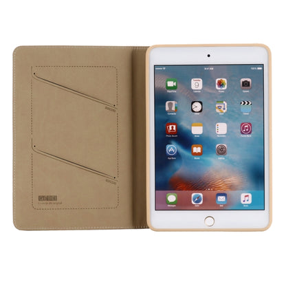 For iPad Mini 2019 & 4 & 3 & 2 & 1 GEBEI PU+TPU Horizontal Flip Protective Case with Holder & Card Slots(Gold) by GEBEI