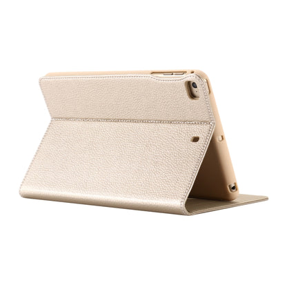 For iPad Mini 2019 & 4 & 3 & 2 & 1 GEBEI PU+TPU Horizontal Flip Protective Case with Holder & Card Slots(Gold) by GEBEI