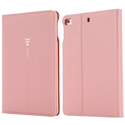 For iPad Mini 2019 & 4 & 3 & 2 & 1 GEBEI PU+TPU Horizontal Flip Protective Case with Holder & Card Slots(Rose Gold) by GEBEI