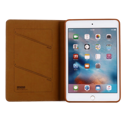 For iPad Mini 2019 & 4 & 3 & 2 & 1 GEBEI PU+TPU Horizontal Flip Protective Case with Holder & Card Slots(Brown) by GEBEI