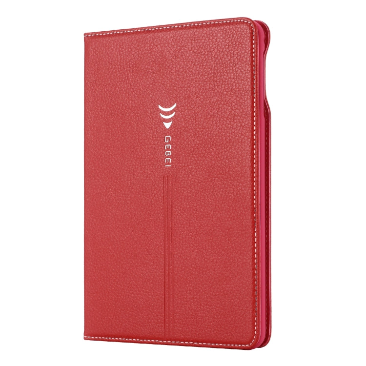 For iPad Mini 2019 & 4 & 3 & 2 & 1 GEBEI PU+TPU Horizontal Flip Protective Case with Holder & Card Slots(Red) by GEBEI